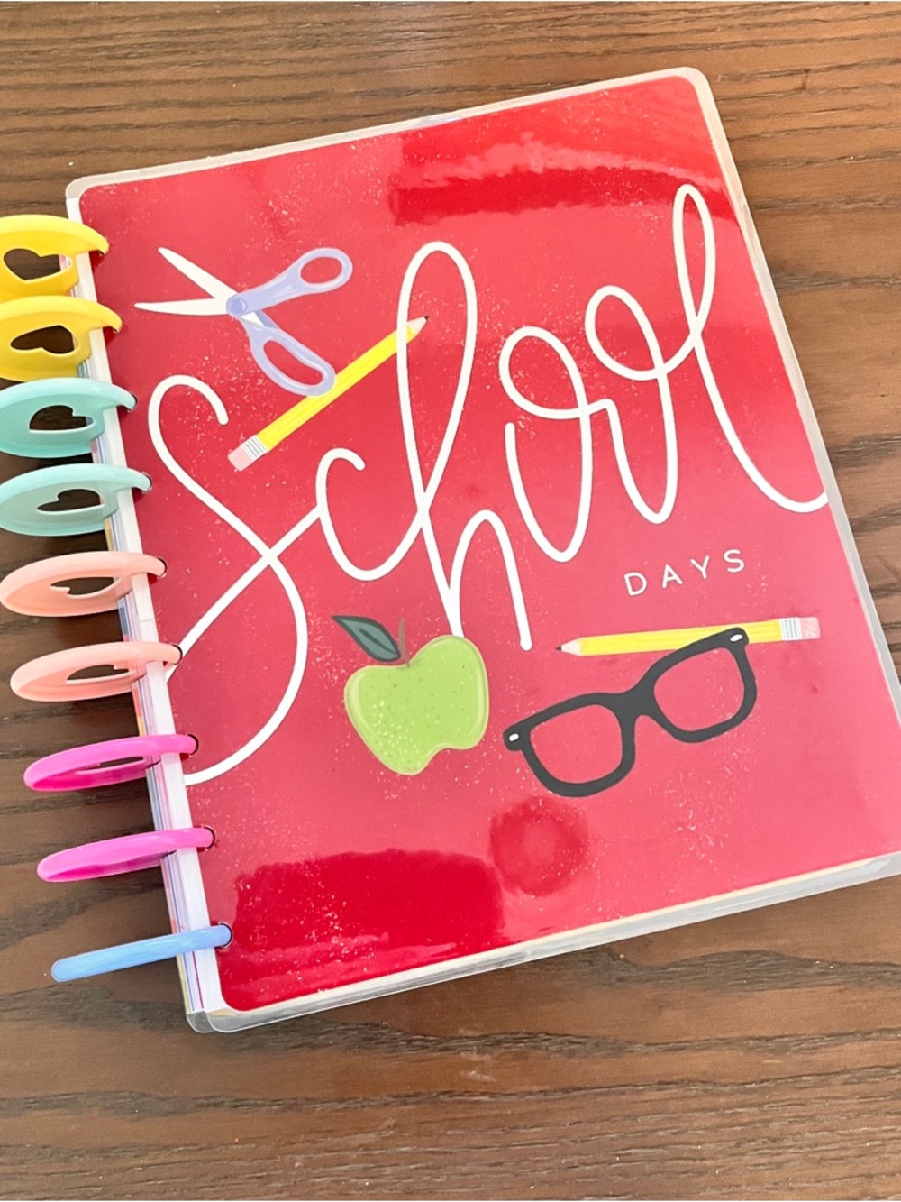 The Happy Planner Undated “School Days" Planner with Rainbow Discs